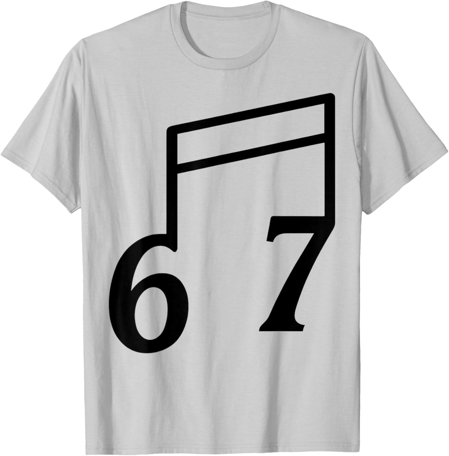 Funny 6 7 Six Seven Meme 67 Music Teacher T-Shirt - T-Shirt | Ash
