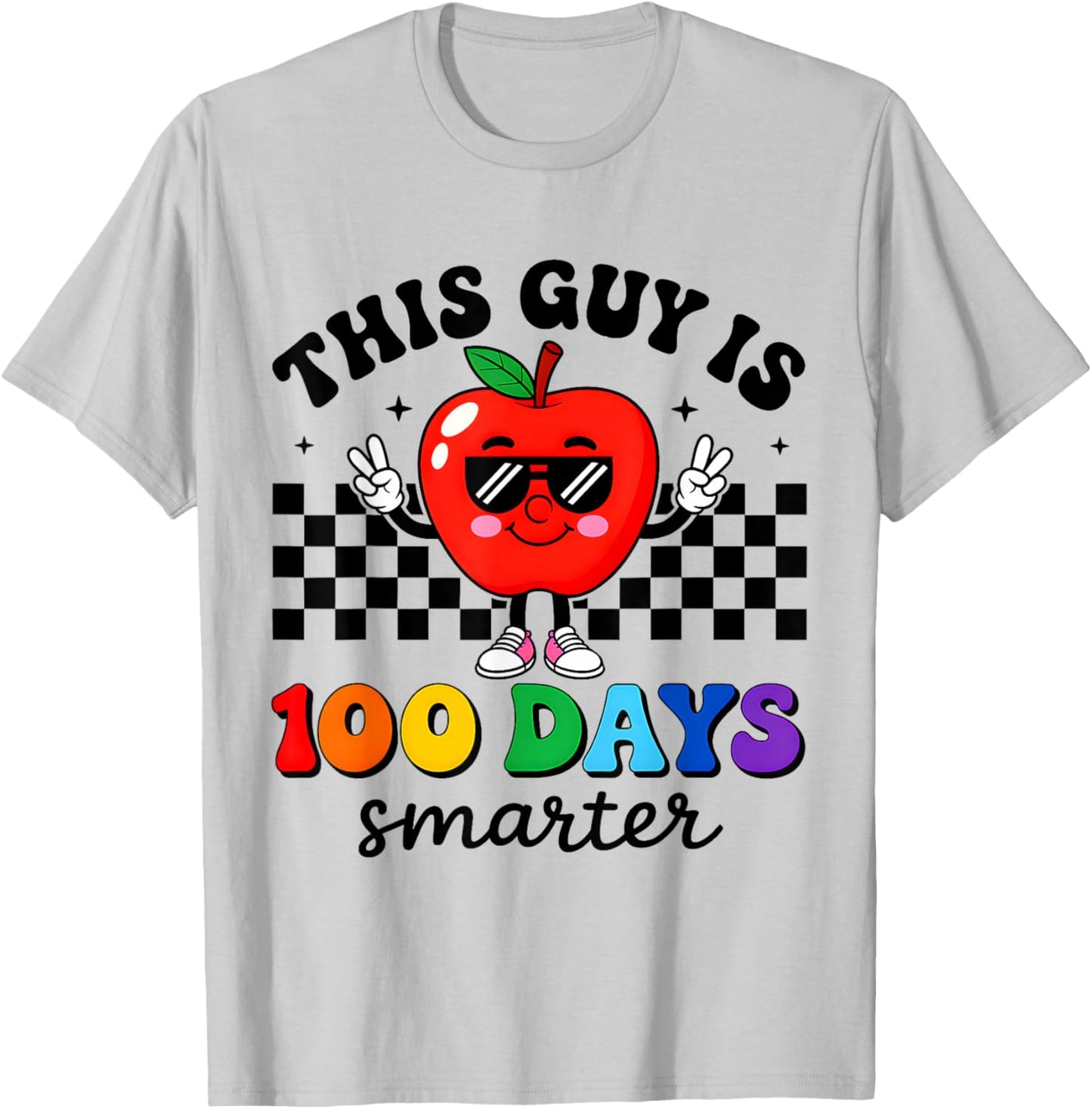This Guy is 100 Days Smarter 100 Days of School Boys Kids T-Shirt - T-Shirt | Ash