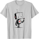 Cute Robot Valentine Love Art Kawaii Robot Romance T-Shirt - T-Shirt | Ash