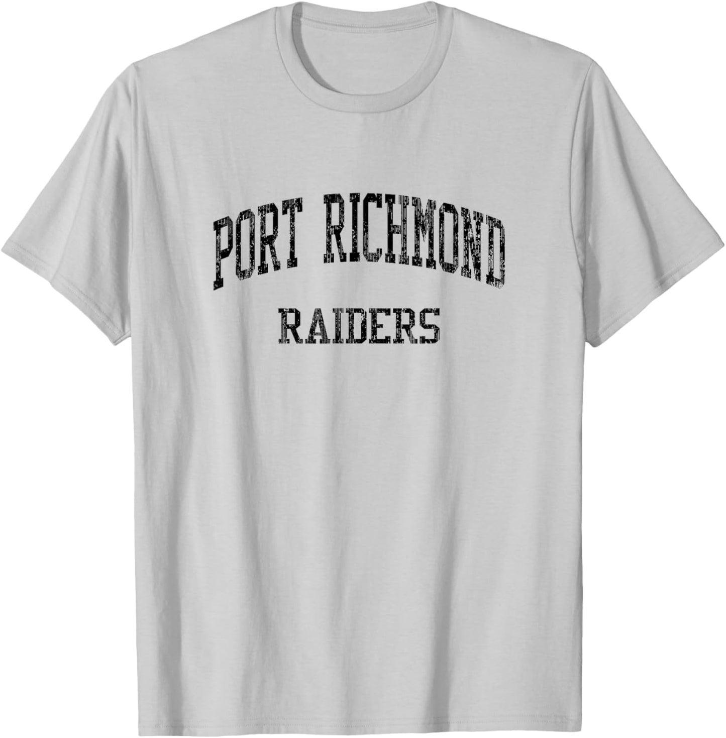 Port Richmond High School HS Staten Island NY Vintage Sports T-Shirt - T-Shirt | Ash