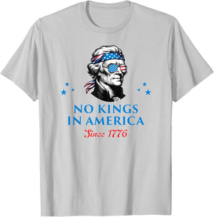 No Kings in America Since 1776 T-Shirt - T-Shirt | Ash