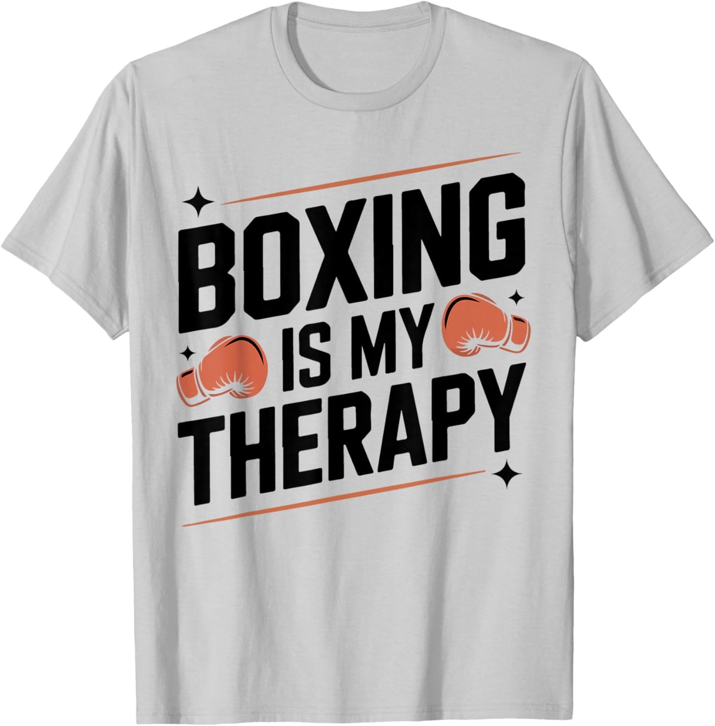 Boxing Boxing is My Therapy T-Shirt - T-Shirt | Ash