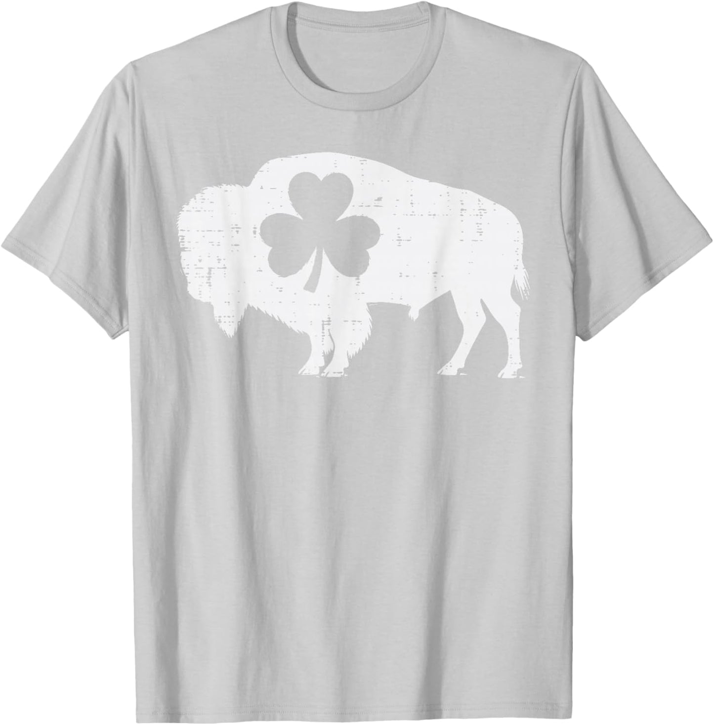 St Patricks Day Buffalo Shamrock Saint Paddys Men Women Kids T-Shirt - T-Shirt | Ash