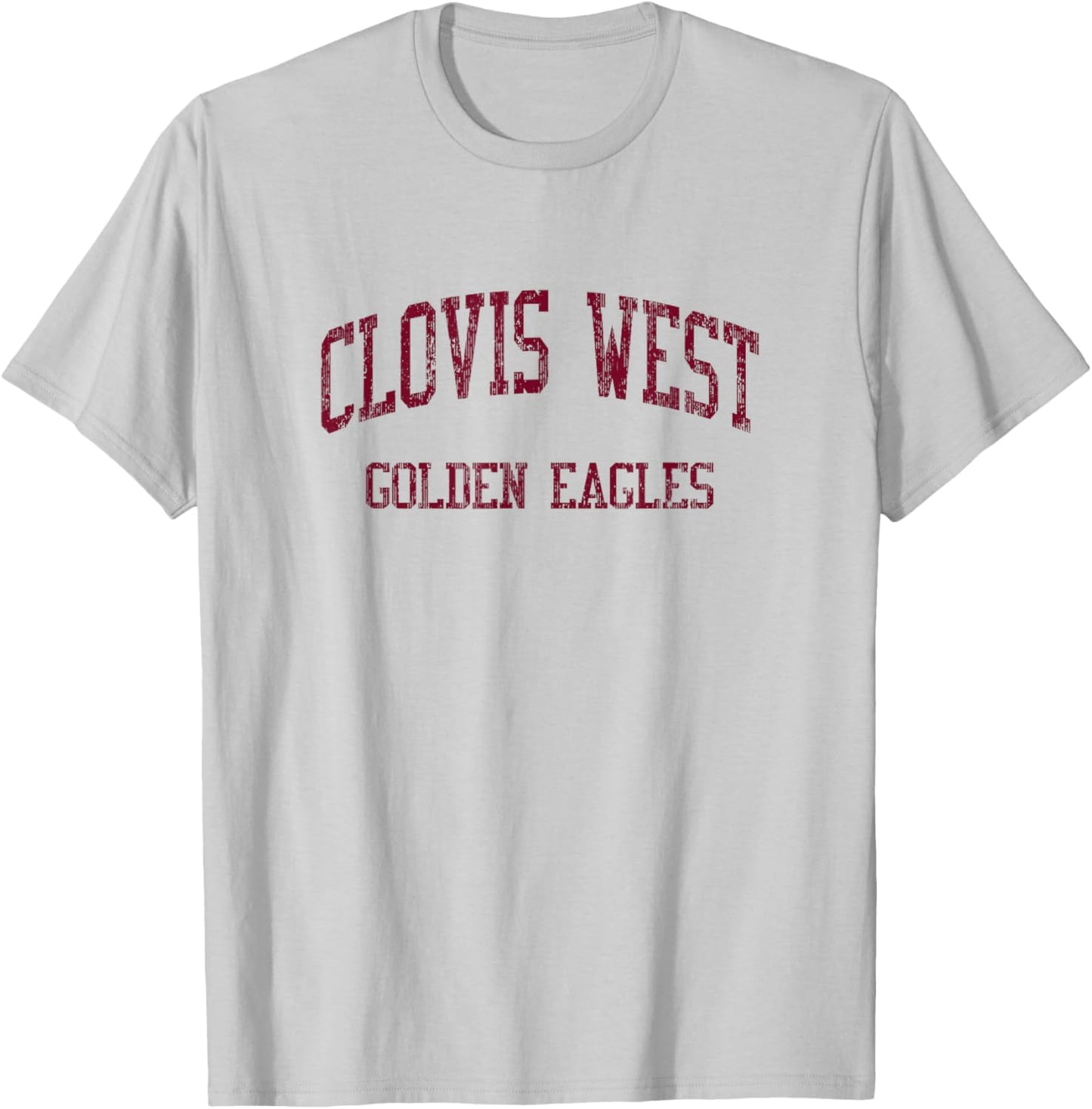 Clovis West High School HS Fresno CA Vintage Sports T-Shirt - T-Shirt | Ash