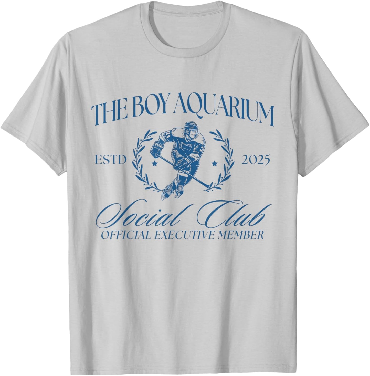 The Boy Aquarium Social Club Funny Hockey Meme T-Shirt - T-Shirt | Ash