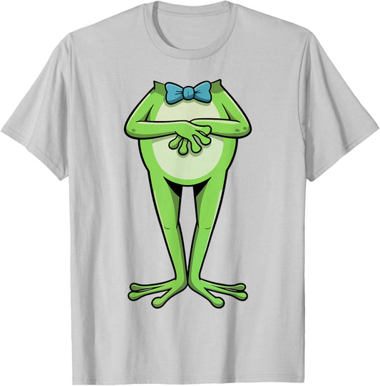 Frog Shirt Adult Kids Men Women Green Frog Costume T-Shirt - T-Shirt | Ash