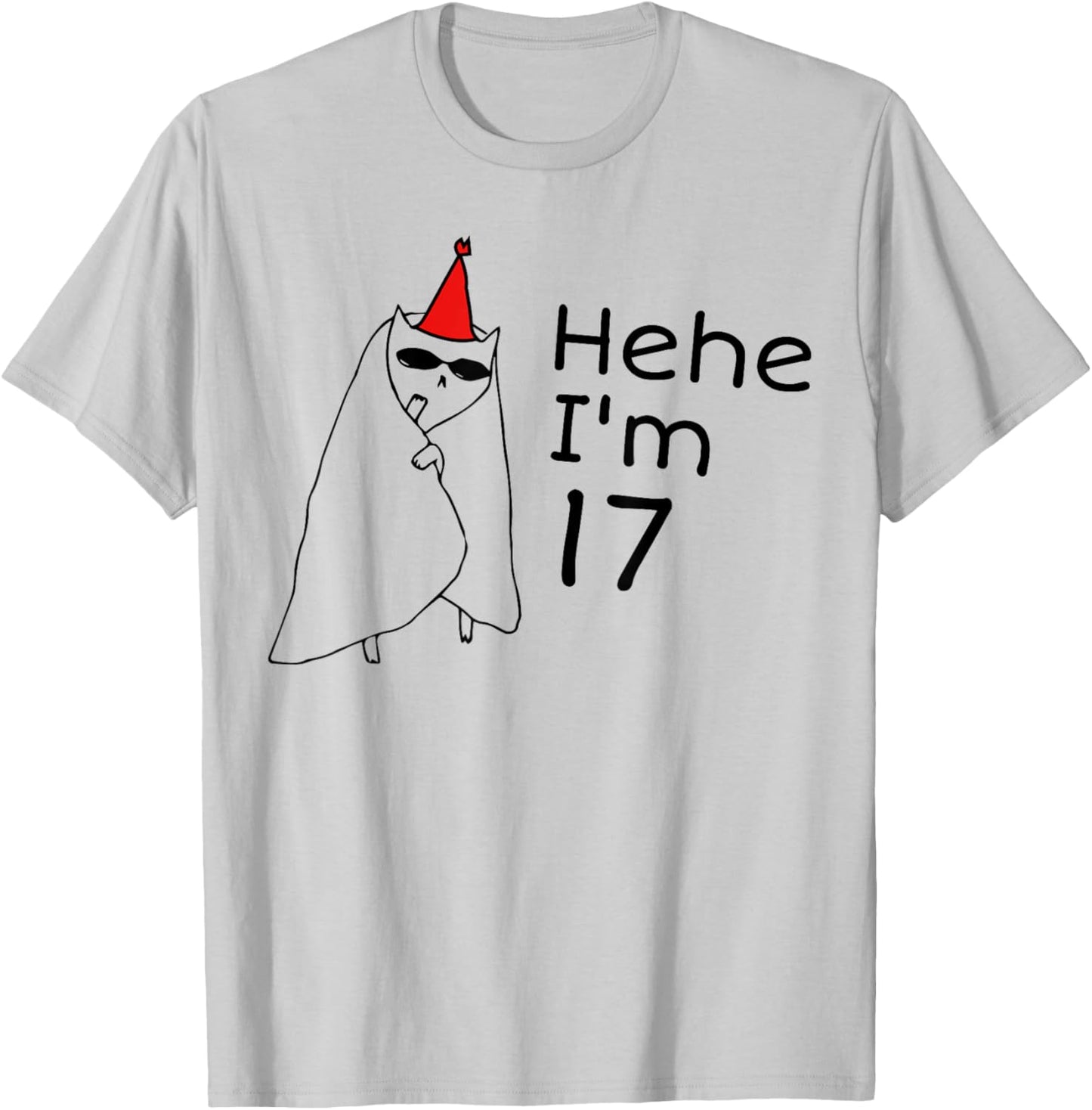 17th Birthday Party Funny 17 Years Old Birthday Teens T-Shirt - T-Shirt | Ash