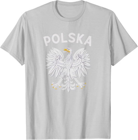 Poland Flag Polish Gifts Polska Vacation Krakow Warsaw T-Shirt - T-Shirt | Ash