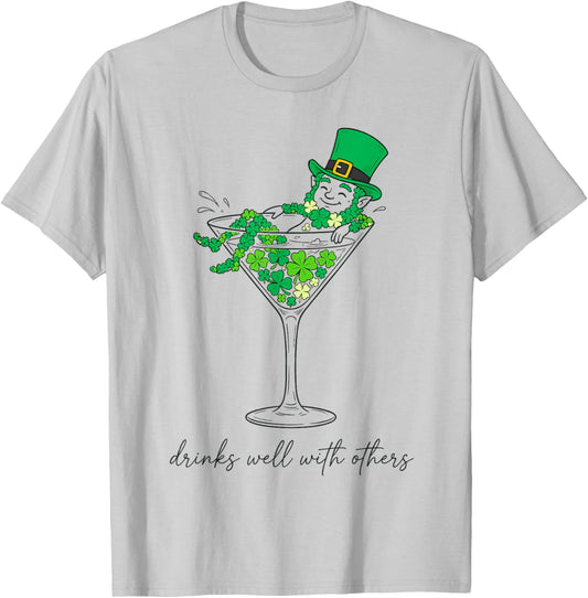Leprechaun Cocktail Irish Party Funny St Patricks Day Women T-Shirt - T-Shirt | Ash