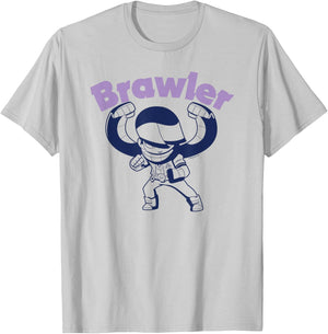 Brawl Stars Edgar The Legendary Brawler Combat Pose Line Art T-Shirt - T-Shirt | Ash