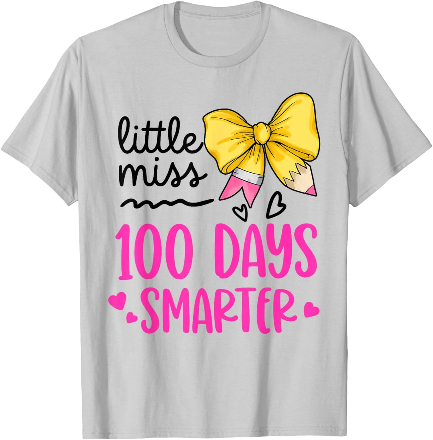 Kids Girls 100th Day of School T-Shirt - T-Shirt | Ash
