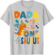 Dada of The One-A-Saurus 1st Birthday Boy Dinosaur T-Shirt - T-Shirt | Ash