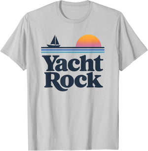 Yacht Rock Retro Sunset T-Shirt - T-Shirt | Ash