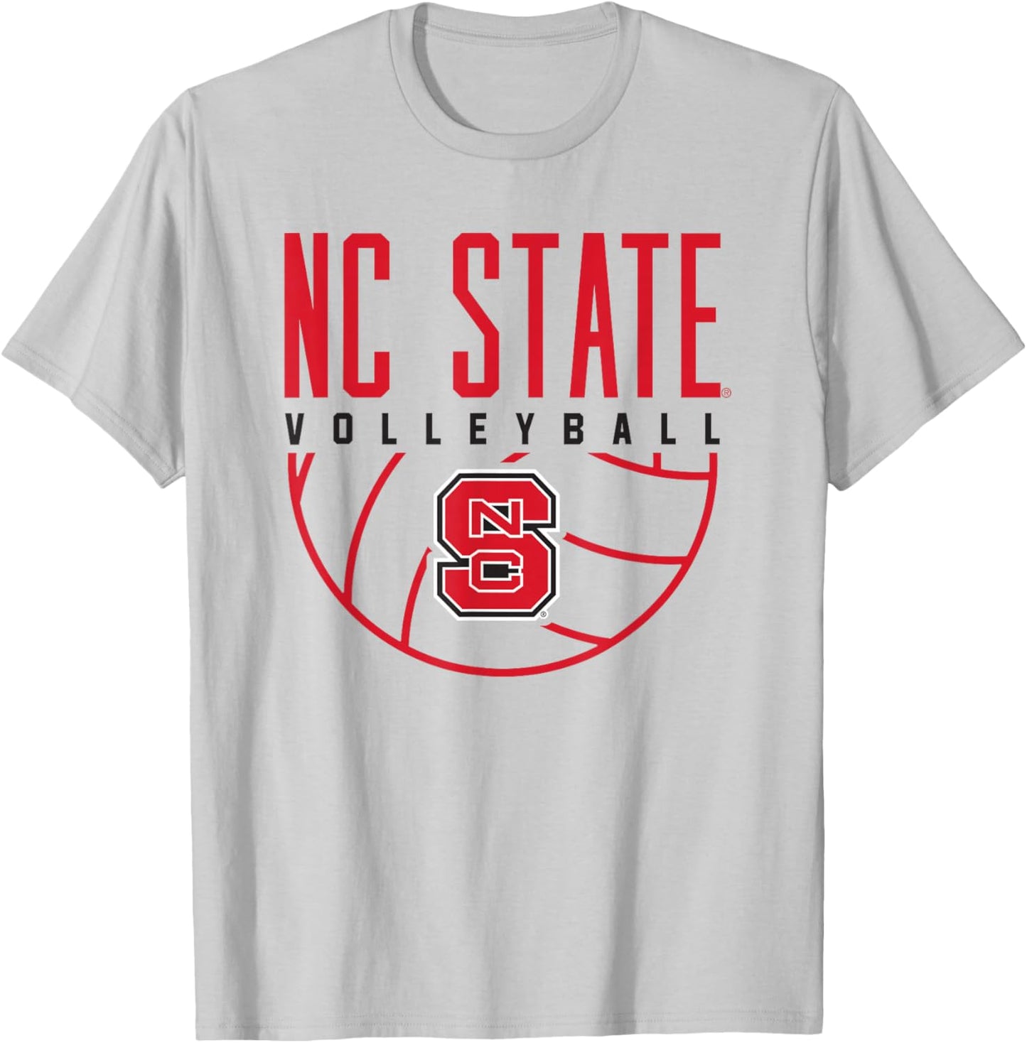 NC State Wolfpack Volleyball T-Shirt - T-Shirt | Ash