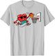 Heart Valentines Day Basketball Men Boys Kids Teens T-Shirt - T-Shirt | Ash