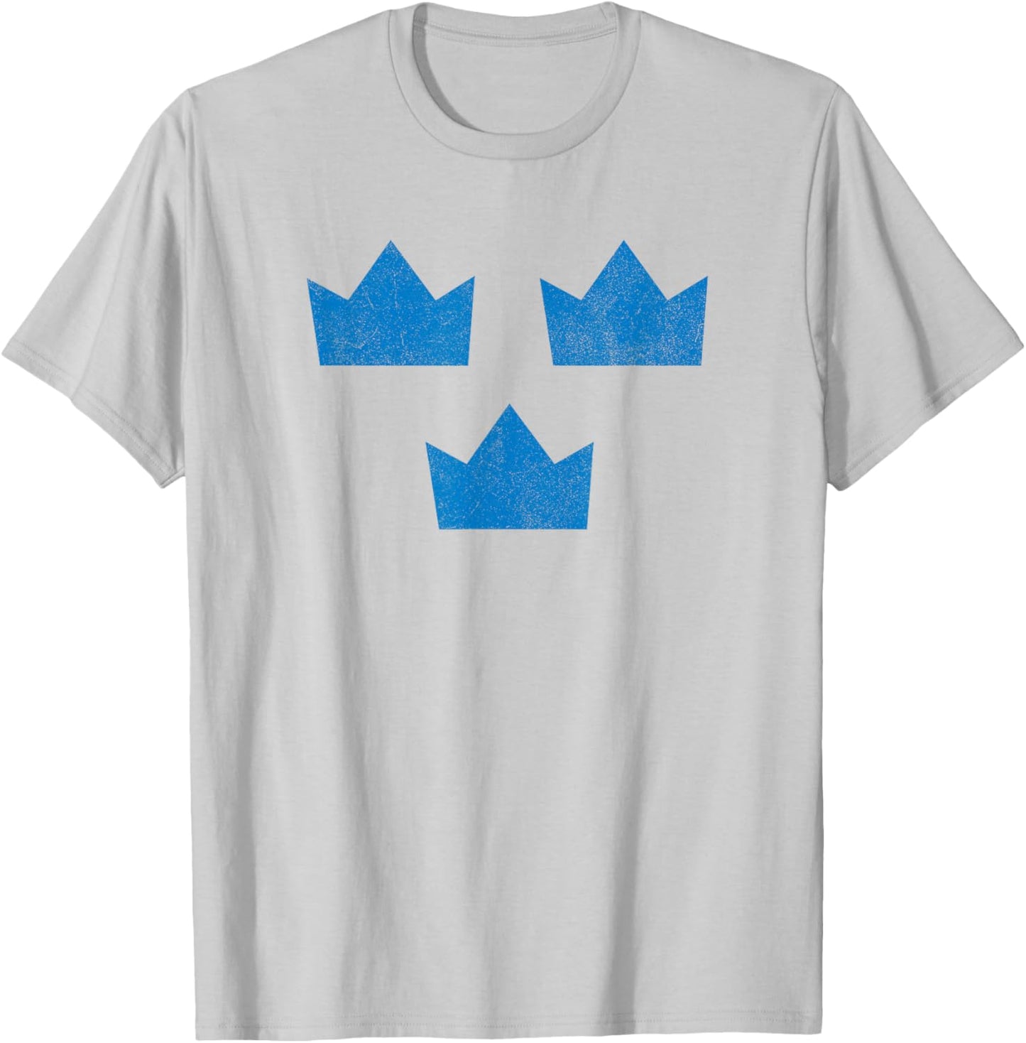 Sweden Flag Three Crowns Sverige Swedish Hockey T-Shirt - T-Shirt | Ash