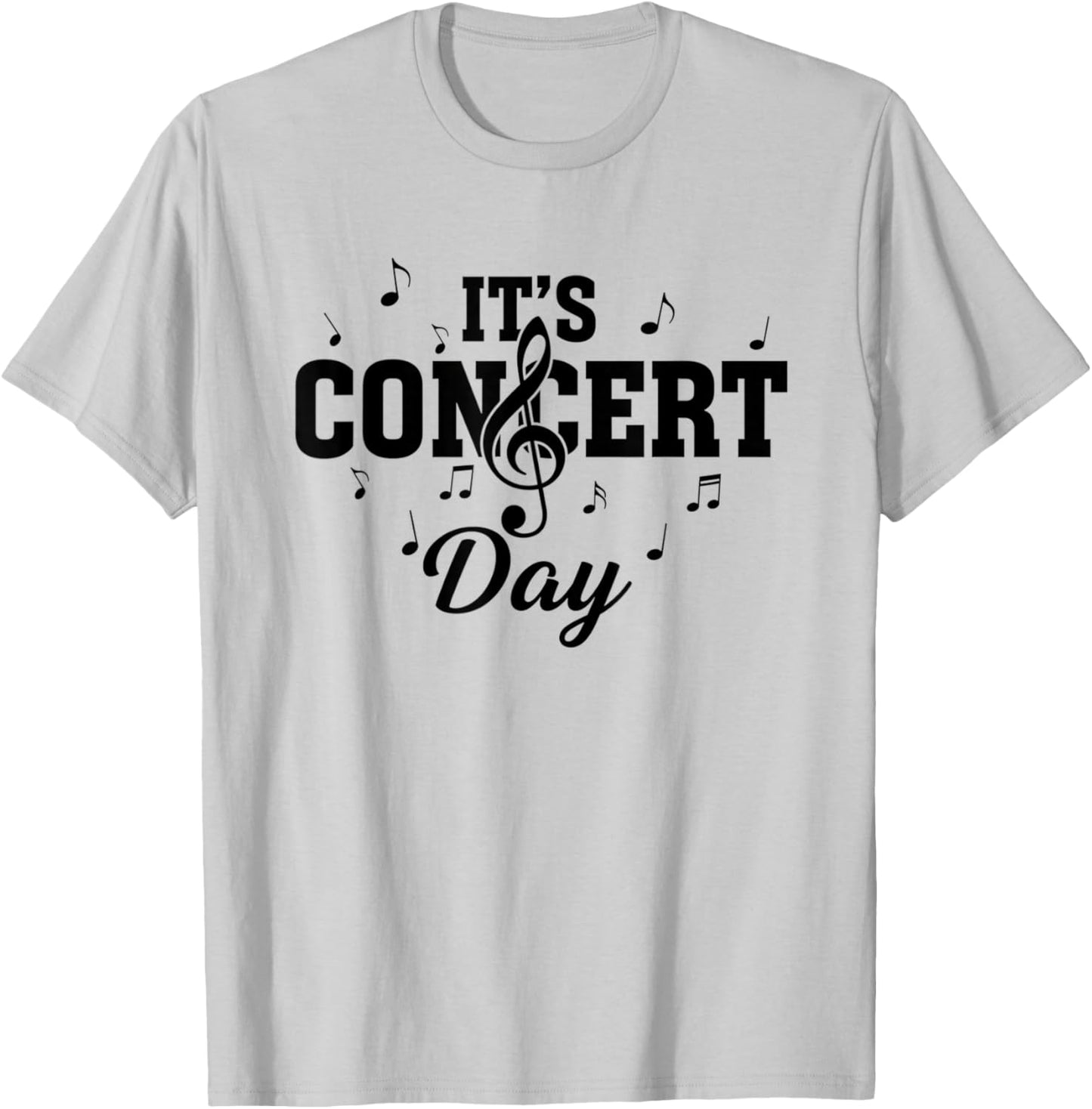 Cute Music Enthusiast Concert Day Musical Event T-Shirt - T-Shirt | Ash
