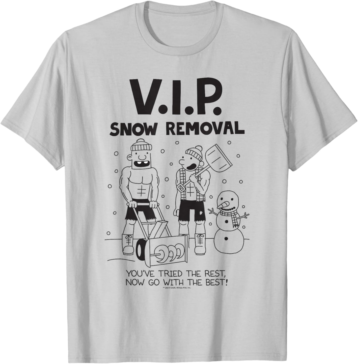 Diary of a Wimpy Kid V.I.P. Snow Removal T-Shirt - T-Shirt | Ash