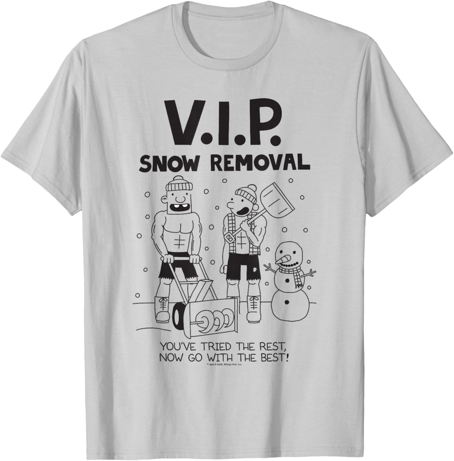 Diary of a Wimpy Kid V.I.P. Snow Removal T-Shirt - T-Shirt | Ash