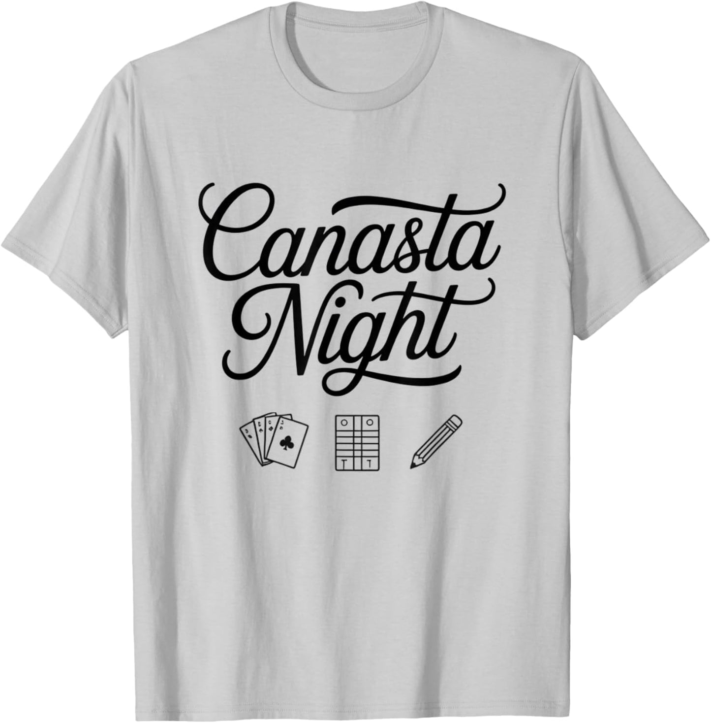 Peace Love Canasta Card Game Canasta Night Lover Card Game T-Shirt - T-Shirt | Ash
