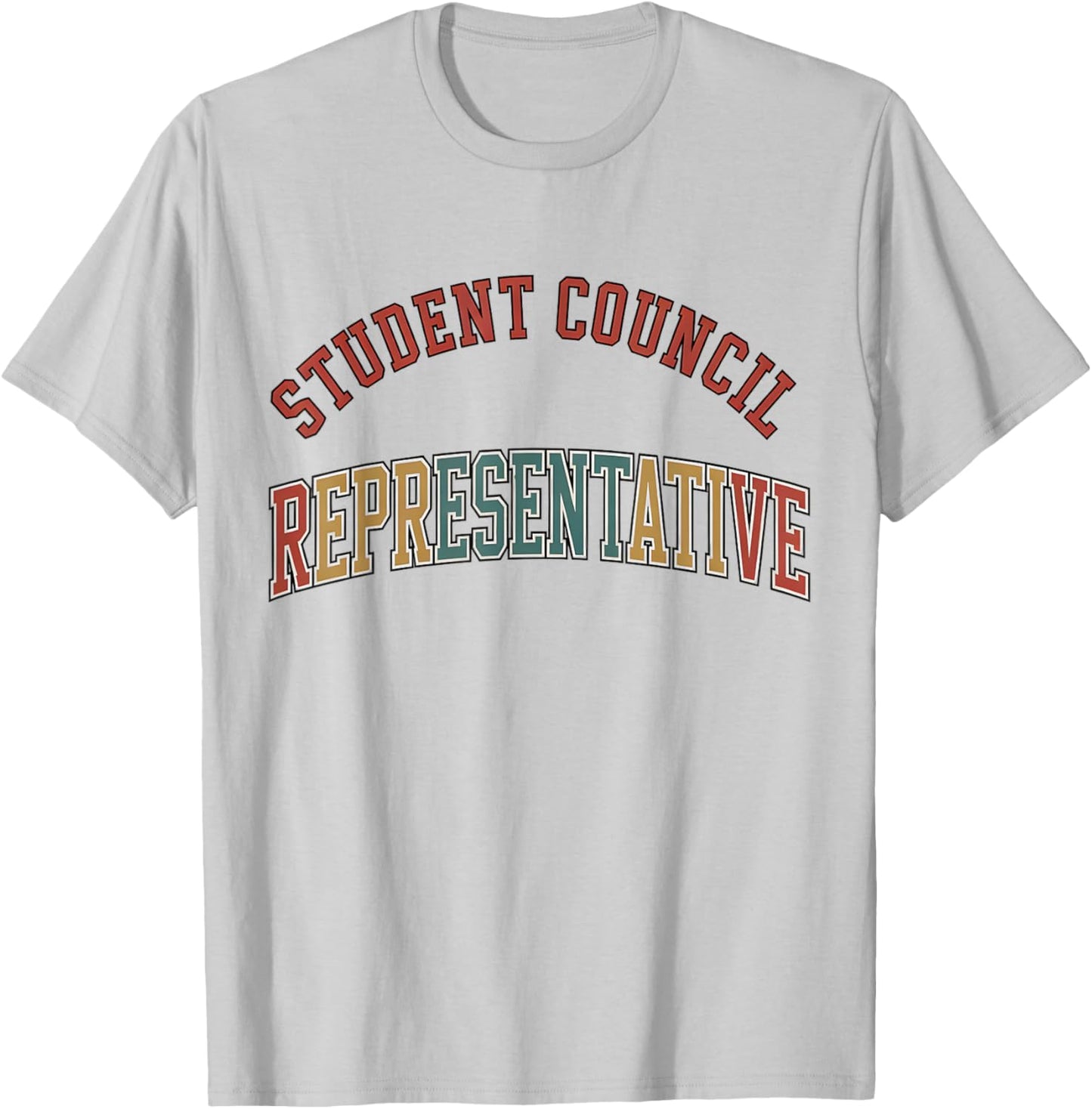 Student Council Representative Teacher Student Council Vibes T-Shirt - T-Shirt | Ash