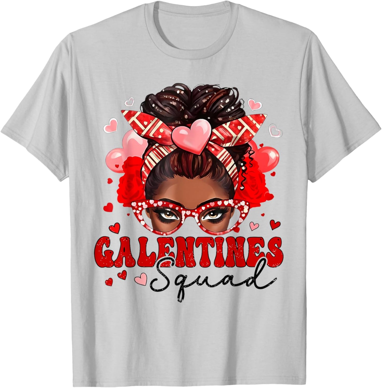 Galentine's Day Squad for Friends Festive Ladies Valentine's T-Shirt - T-Shirt | Ash