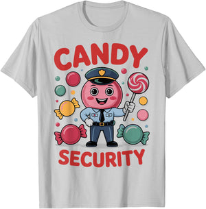 Candy Security Candyland Halloween Costume Kids Teens Adult T-Shirt - T-Shirt | Ash