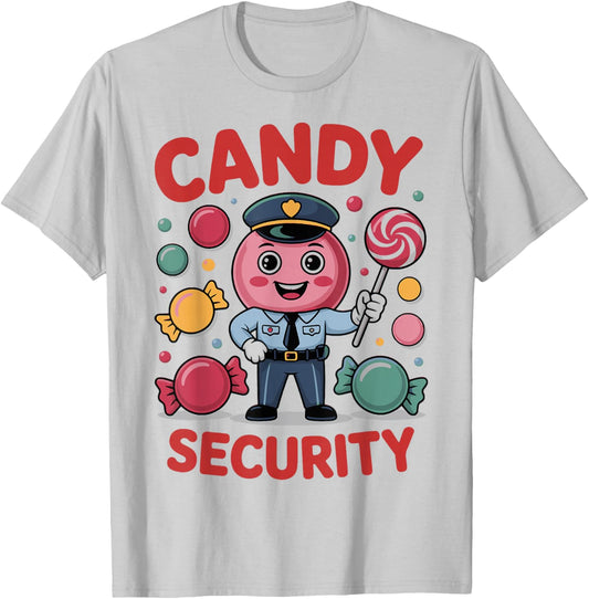 Candy Security Candyland Halloween Costume Kids Teens Adult T-Shirt - T-Shirt | Ash