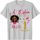 A Queen was Born On March 1 Happy Birthday to Me T-Shirt - T-Shirt | Ash