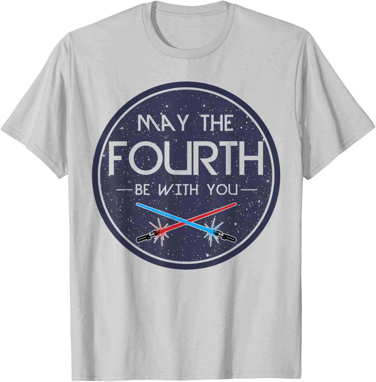 Star Wars May The 4th May The Fourth Be With You Saber Clash T-Shirt - T-Shirt | Ash