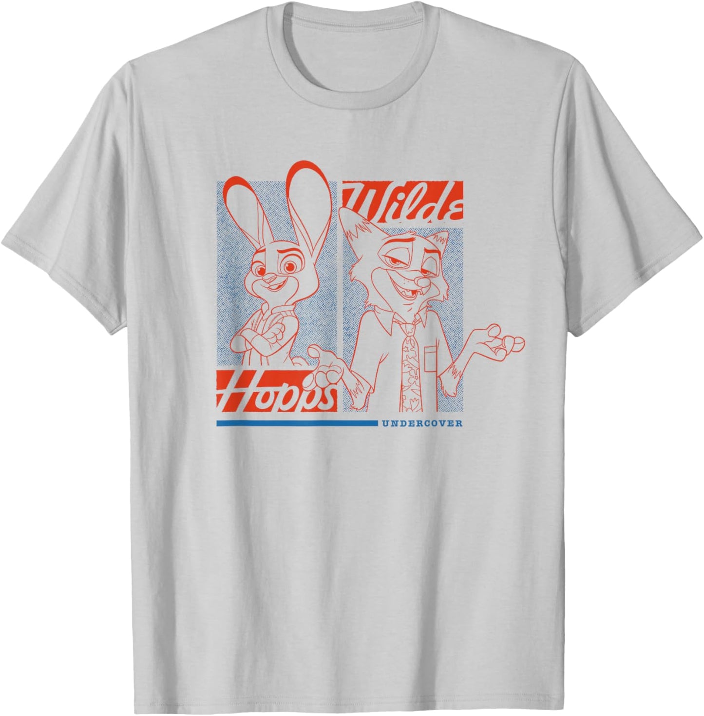 Disney Zootopia 2 Hopps & Wilde Undercover Vintage T-Shirt - T-Shirt | Ash