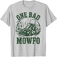 Zero-Turn Lawn Mower Dad One Bad Mowfo Funny Mowing Gift T-Shirt - T-Shirt | Ash