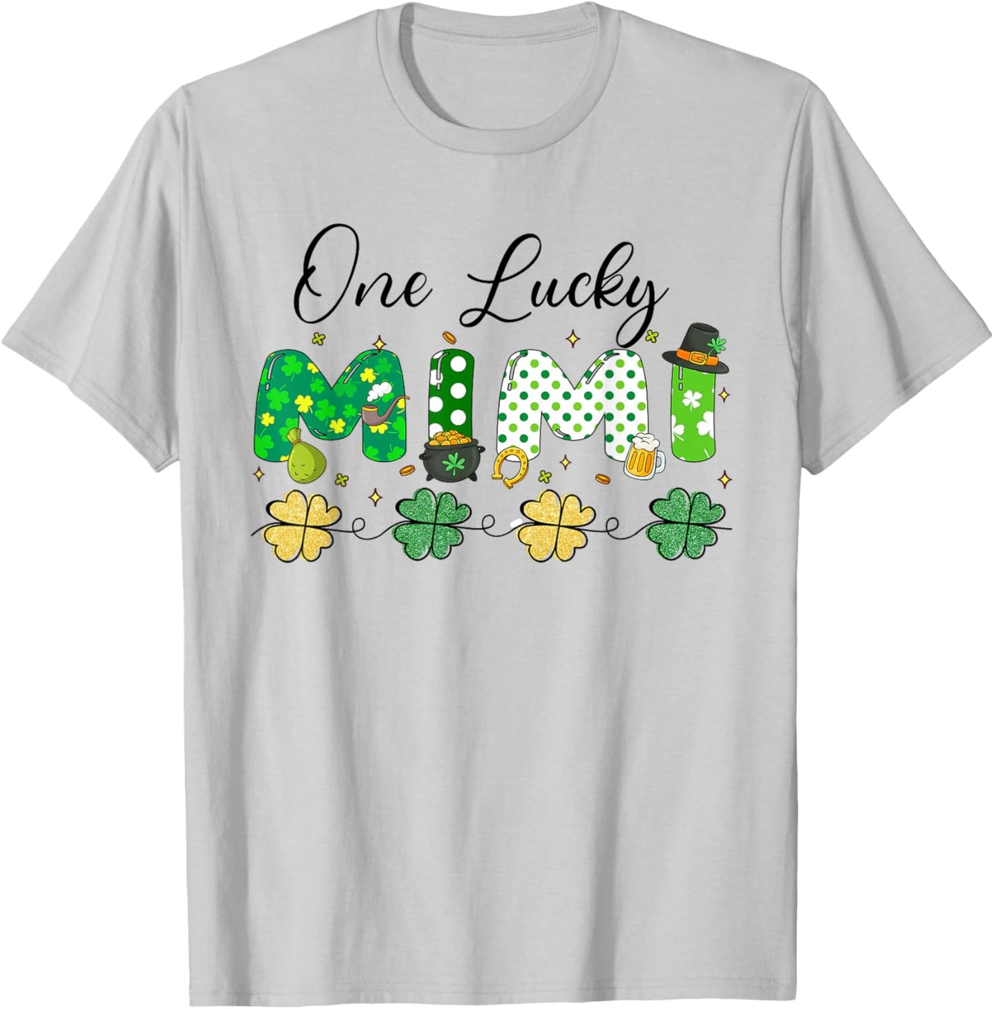 One Lucky Mimi St Patrick’s Day T-Shirt - T-Shirt | Ash