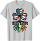 Men American Grown Irish Roots Flag Shamrock St Patricks Day T-Shirt - T-Shirt | Ash