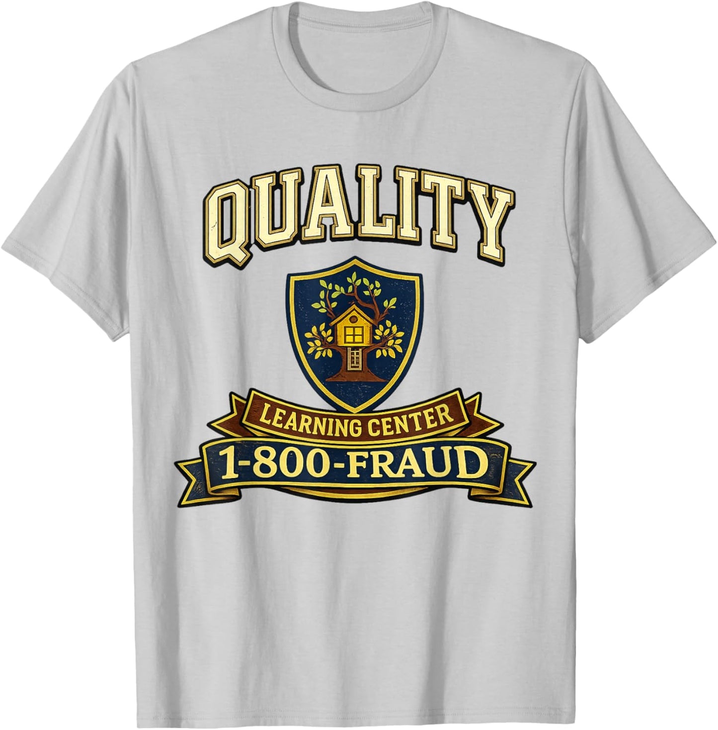 Retro Funny Sarcastic Quality Learning Center School Quote T-Shirt - T-Shirt | Ash