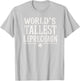 St.Patricks Day World's Tallest Leprechaun Irish Shamrock T-Shirt - T-Shirt | Ash