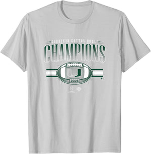 Miami Hurricanes 2025 College Football Playoff Cotton Bowl T-Shirt - T-Shirt | Ash