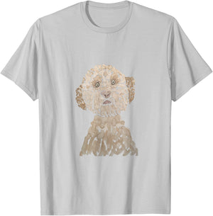 Lagotto Romagnolo Watercolor Italian Water Dog T-Shirt - T-Shirt | Ash