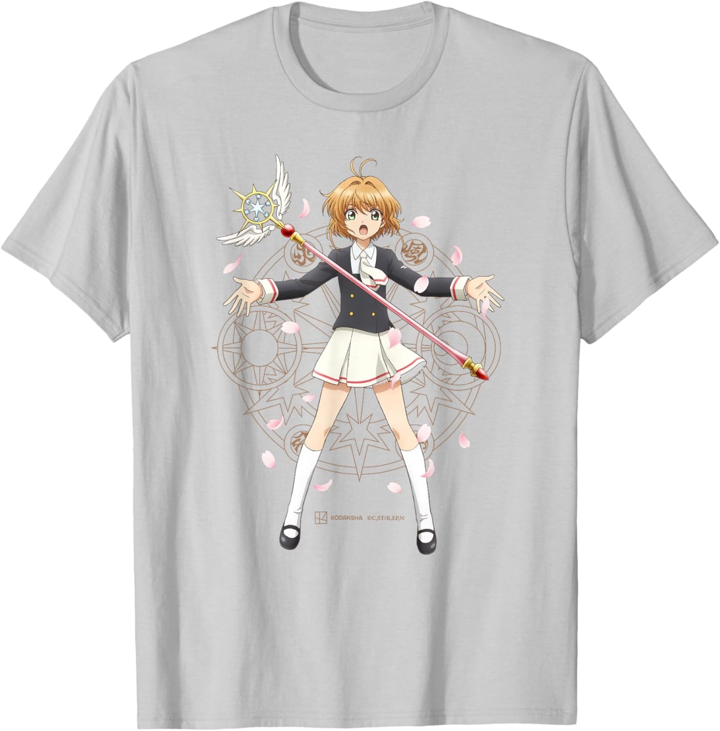 Cardcaptor Sakura: Clear Card - “Sakura in School Uniform B” T-Shirt - T-Shirt | Ash