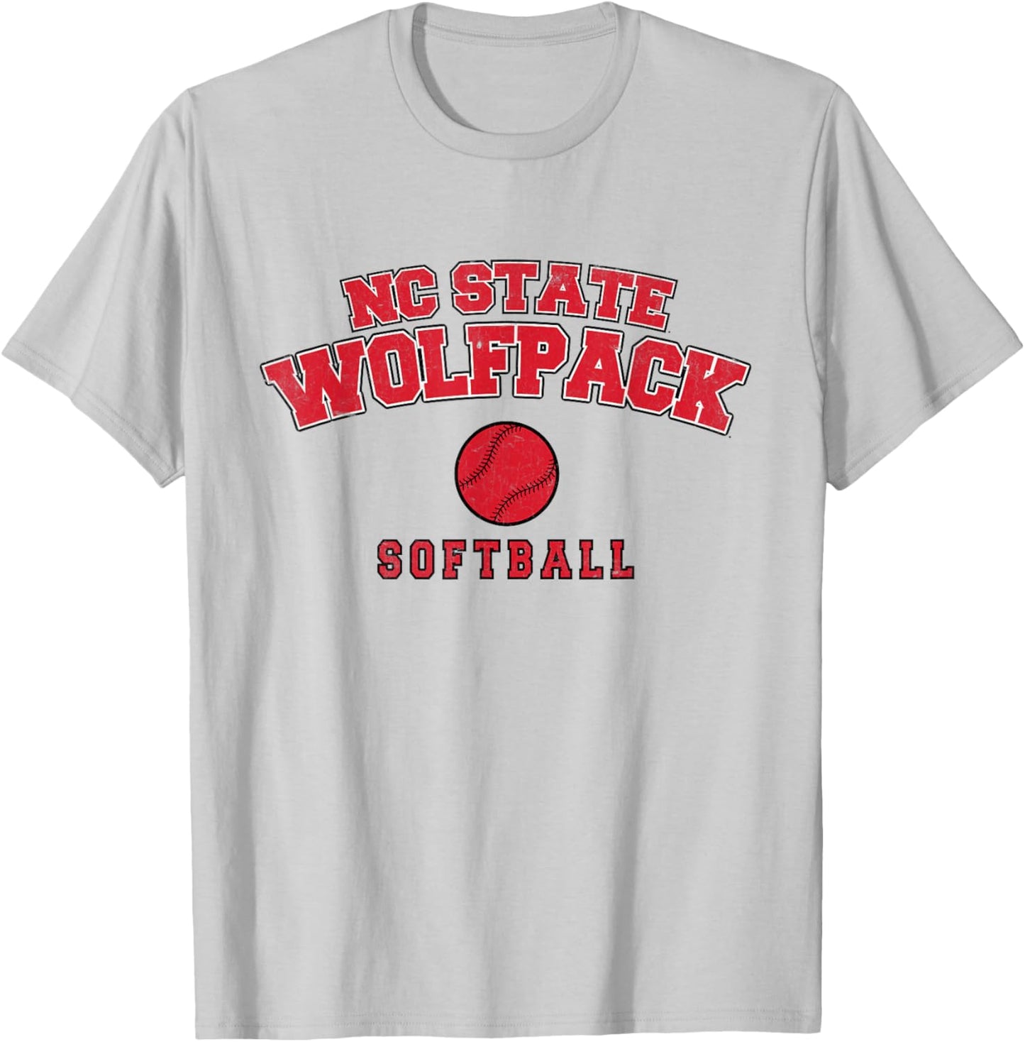 NC State Wolfpack Softball T-Shirt - T-Shirt | Ash