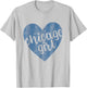 Retro Blue Chicago Souvenir Women Girls T-Shirt - T-Shirt | Ash