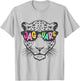 Cool Cartoon Jaguar Mascot Retro Animal T-Shirt - T-Shirt | Ash