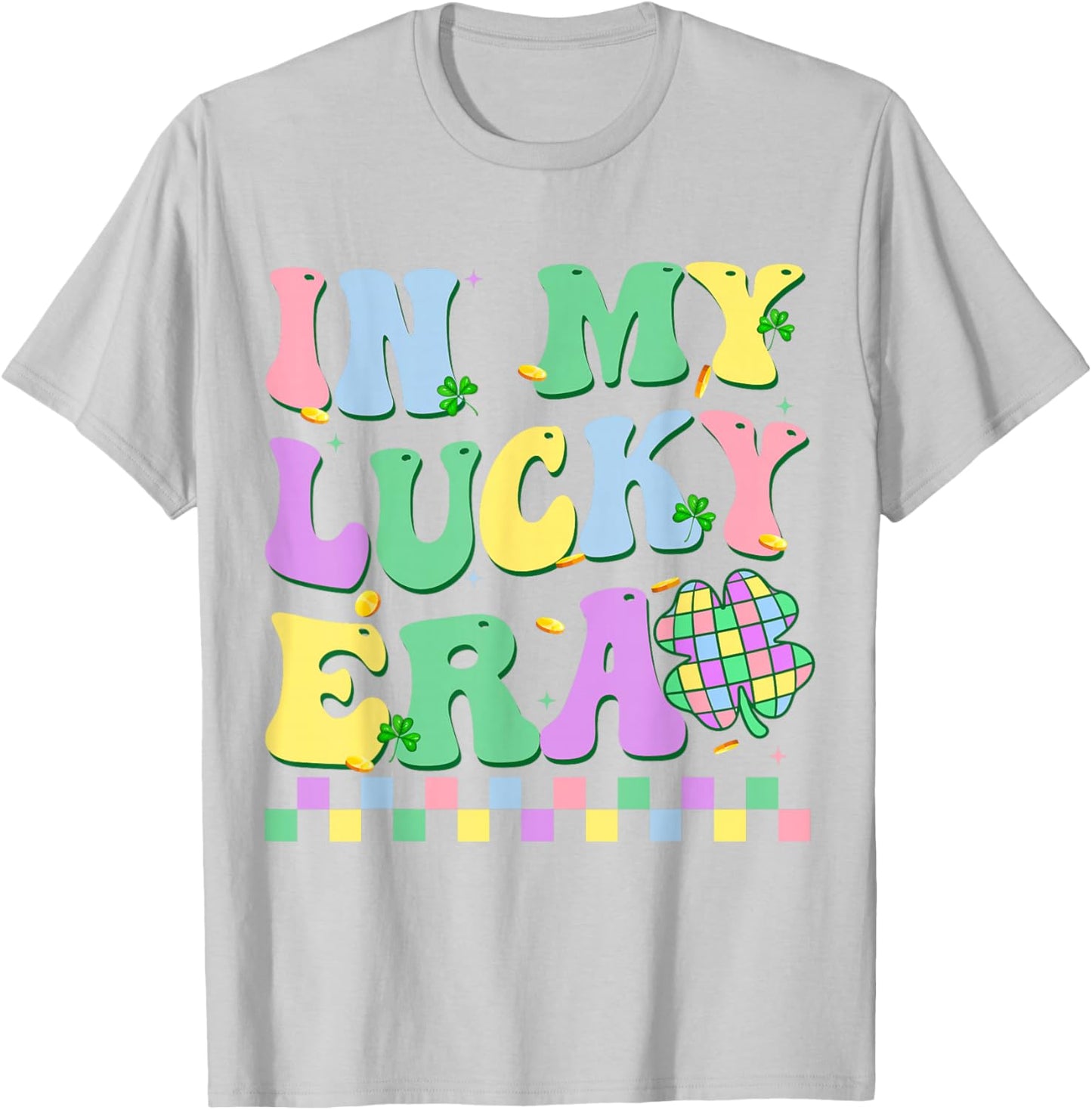 in My Lucky Era Lucky Charms St Patricks Girl Retro Women Ki T-Shirt - T-Shirt | Ash