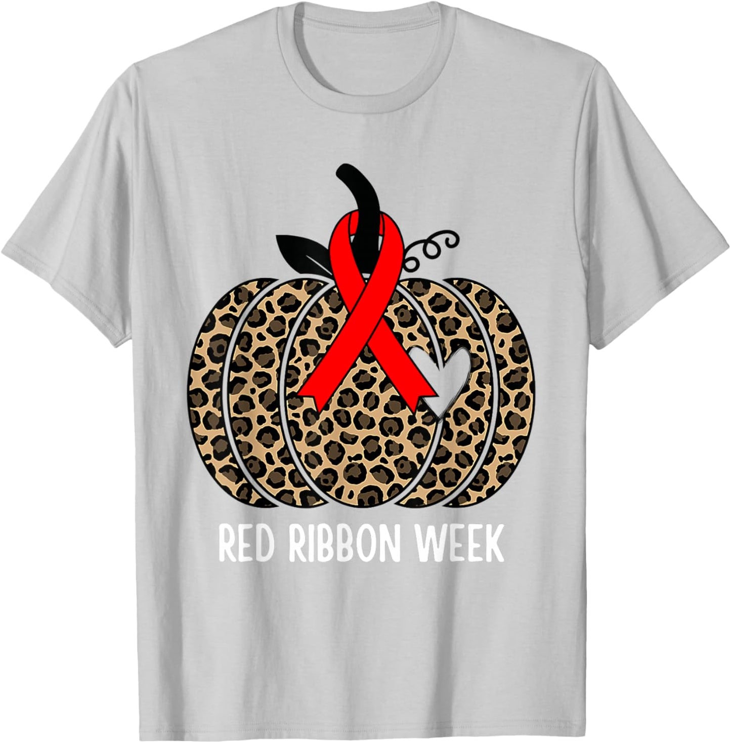 We Wear Red Ribbon for Red Ribbon Week Awareness Men Women T-Shirt - T-Shirt | Ash