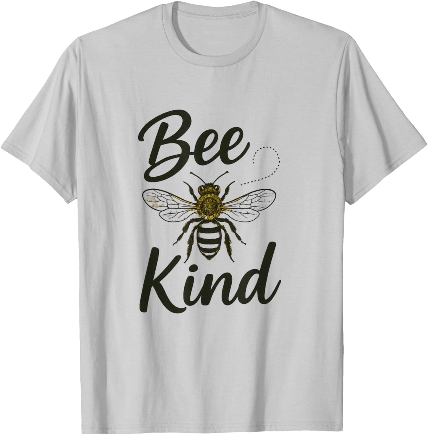Bee Be Kind Cute Funny Art Colorful Boy & Girls Gift T-Shirt - T-Shirt | Ash