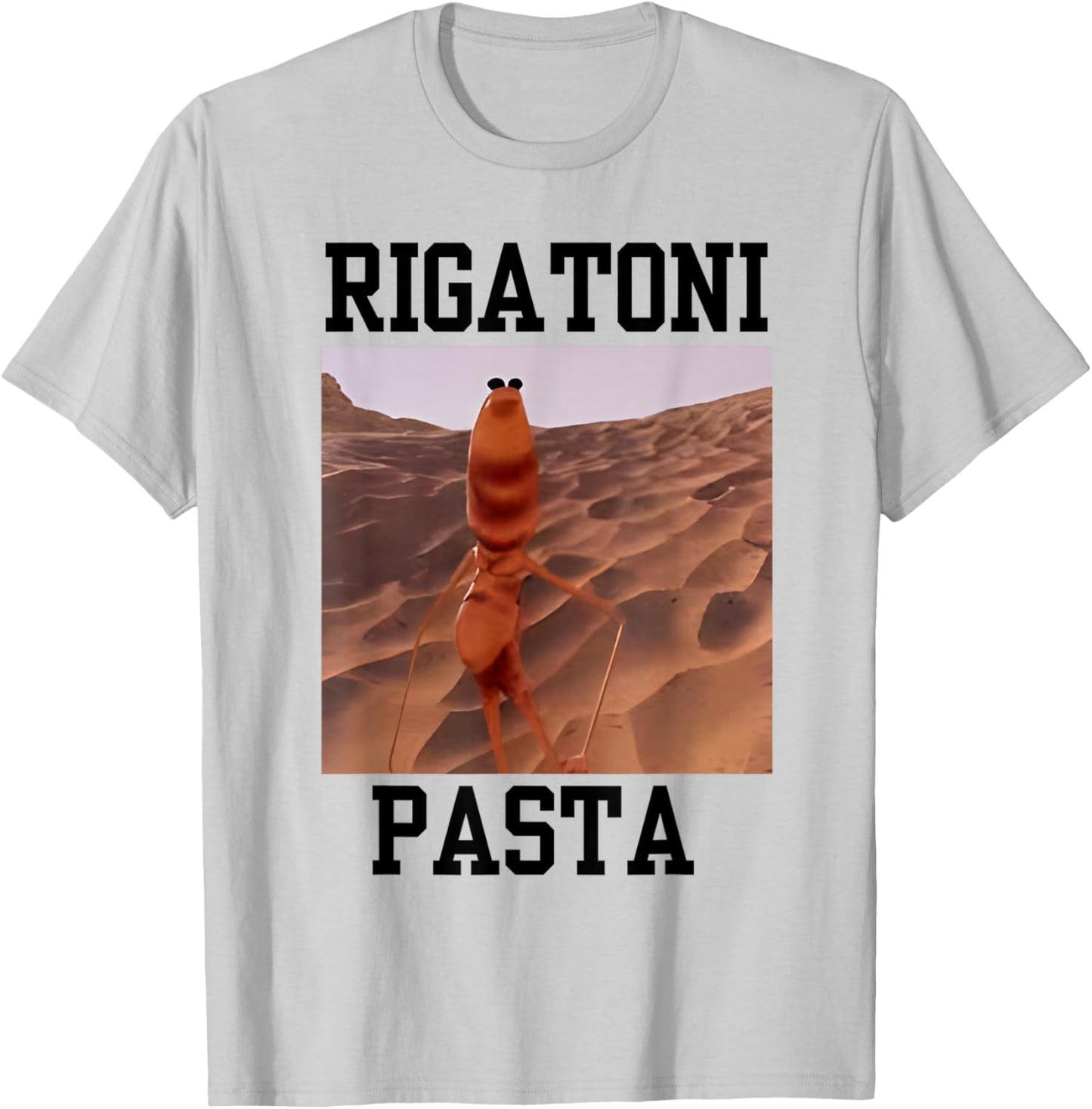 Funny Marcus The Worm Rigatoni Pasta Robert Meme Trendy Art T-Shirt - T-Shirt | Ash