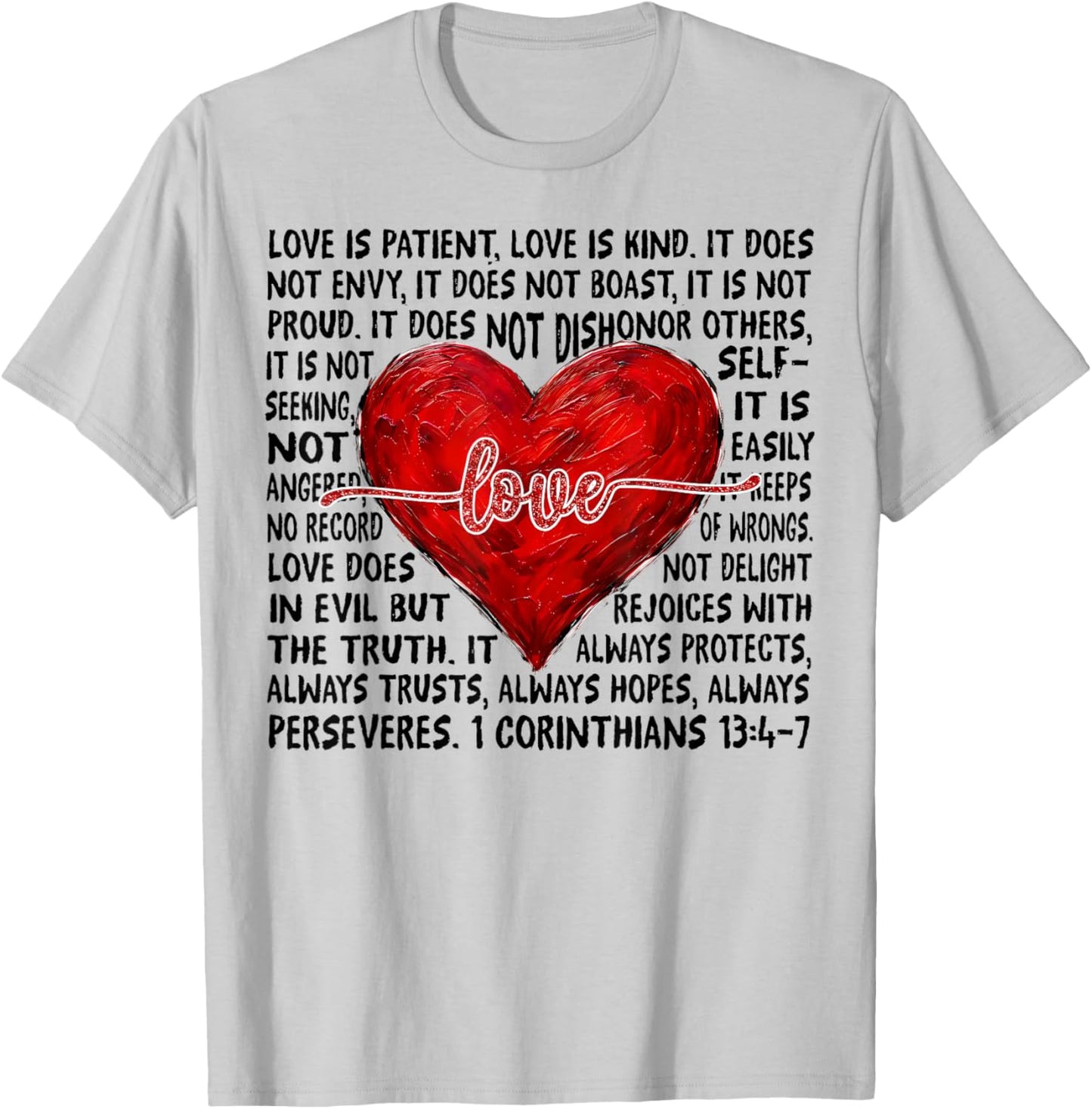 Love Valentines Day T-Shirt - T-Shirt | Ash