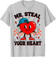 Valentine Vibe Hearts Peace Sign Funny Toddler Boy Kid T-Shirt - T-Shirt | Ash