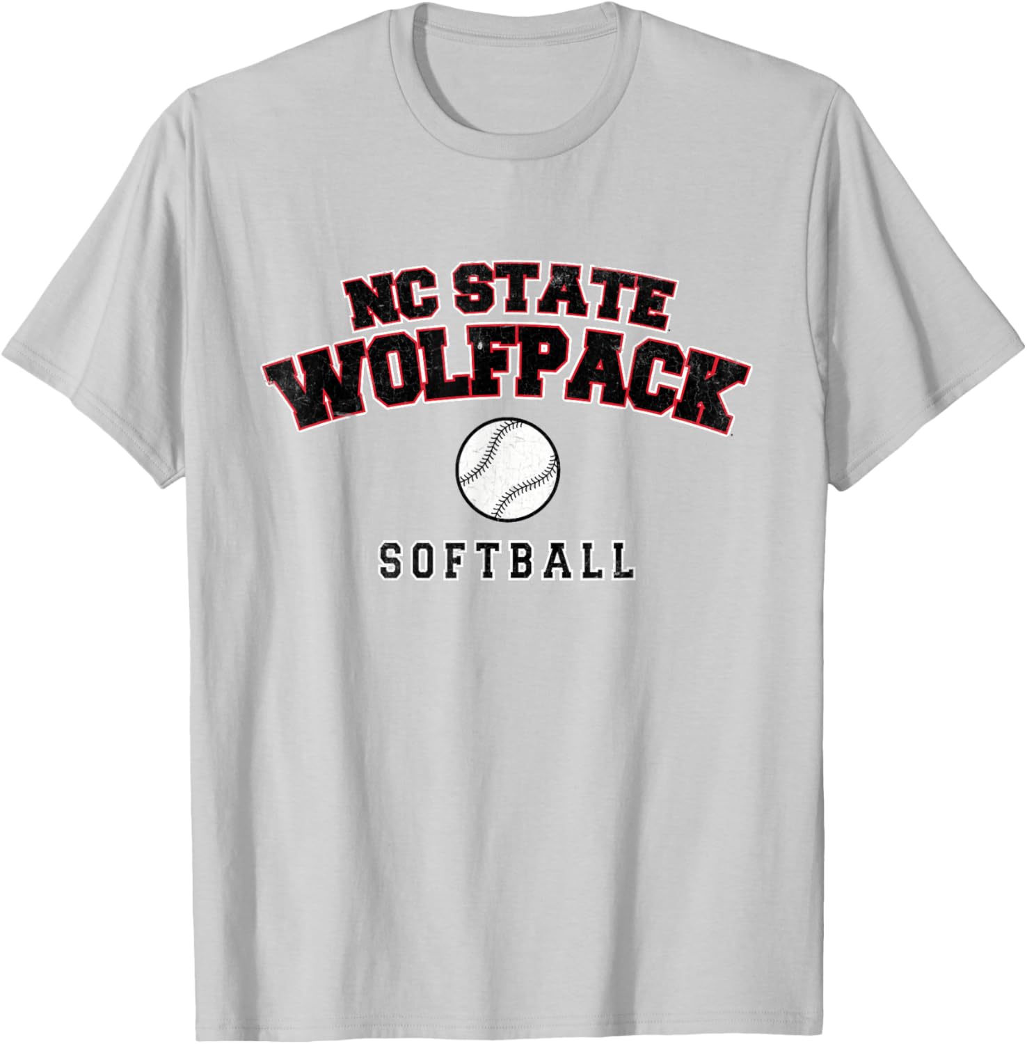 NC State Wolfpack Softball T-Shirt - T-Shirt | Ash
