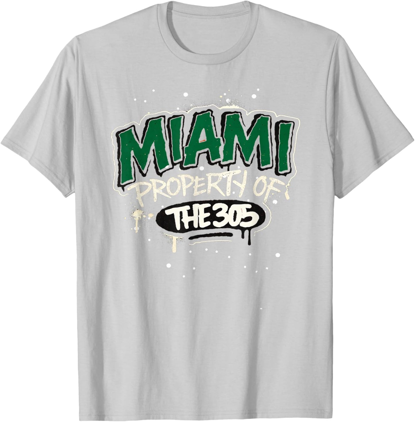 Miami 305 Love Rep The City Urban Style Graffiti Streetwear T-Shirt - T-Shirt | Ash